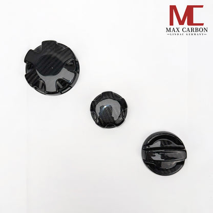 MAX CARBON Performance oil water climate cover 3 pieces in a set for the engine compartment, suitable for BMW G80 G81 M3 G82 G83 M4 M2 G87 