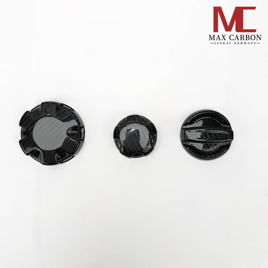 MAX CARBON Performance oil water climate cover 3 pieces in a set for the engine compartment, suitable for BMW G80 G81 M3 G82 G83 M4 M2 G87 