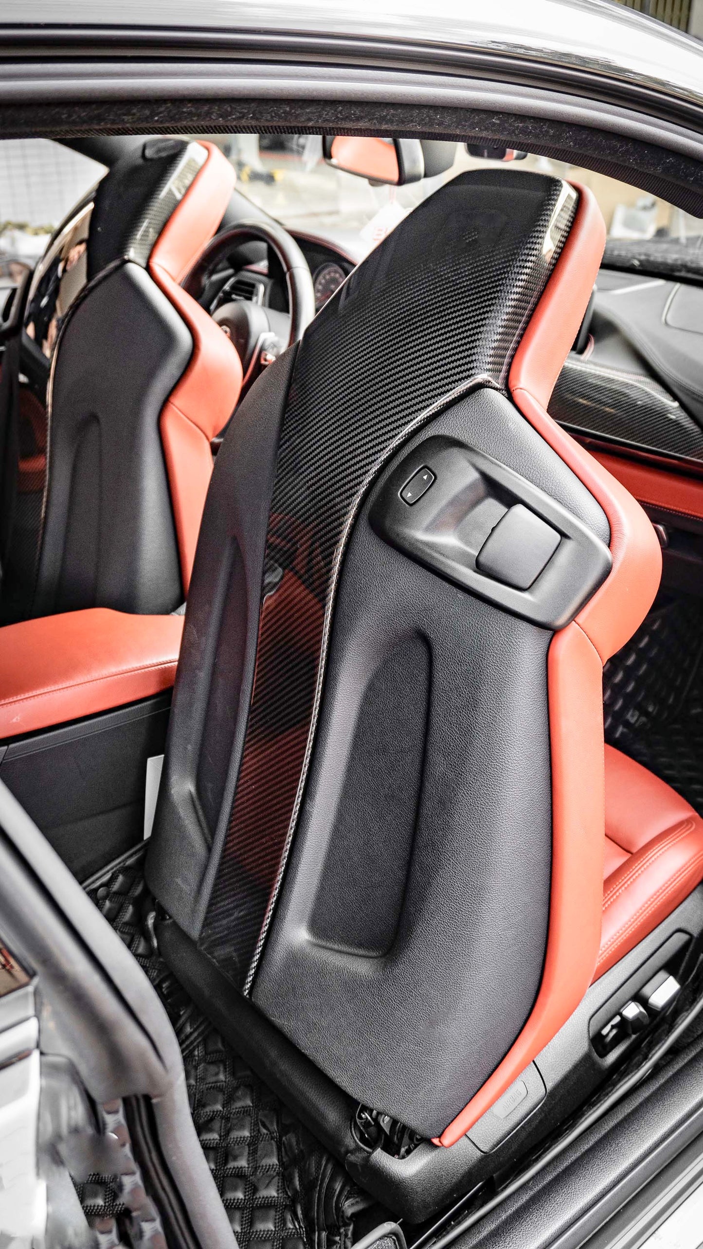 MAX CARBON Dry Carbon Prepreg Seat Cover suitable for BMW M2 Competition F87 M3 F80 M4 F82 F83 