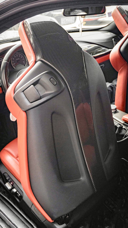 MAX CARBON Dry Carbon Prepreg Seat Cover suitable for BMW M2 Competition F87 M3 F80 M4 F82 F83 