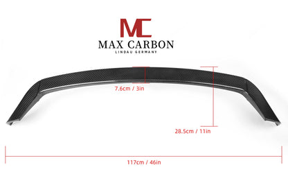 MAX CARBON real dry carbon rear spoiler spoiler tear-off edge for BMW F20 F21 M140i M135i