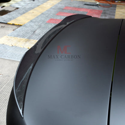 MAX CARBON Dry Carbon Prepreg Sport Rear Spoiler Lip for BMW M4 G83 4 Series G23 Cabrio OEM Style