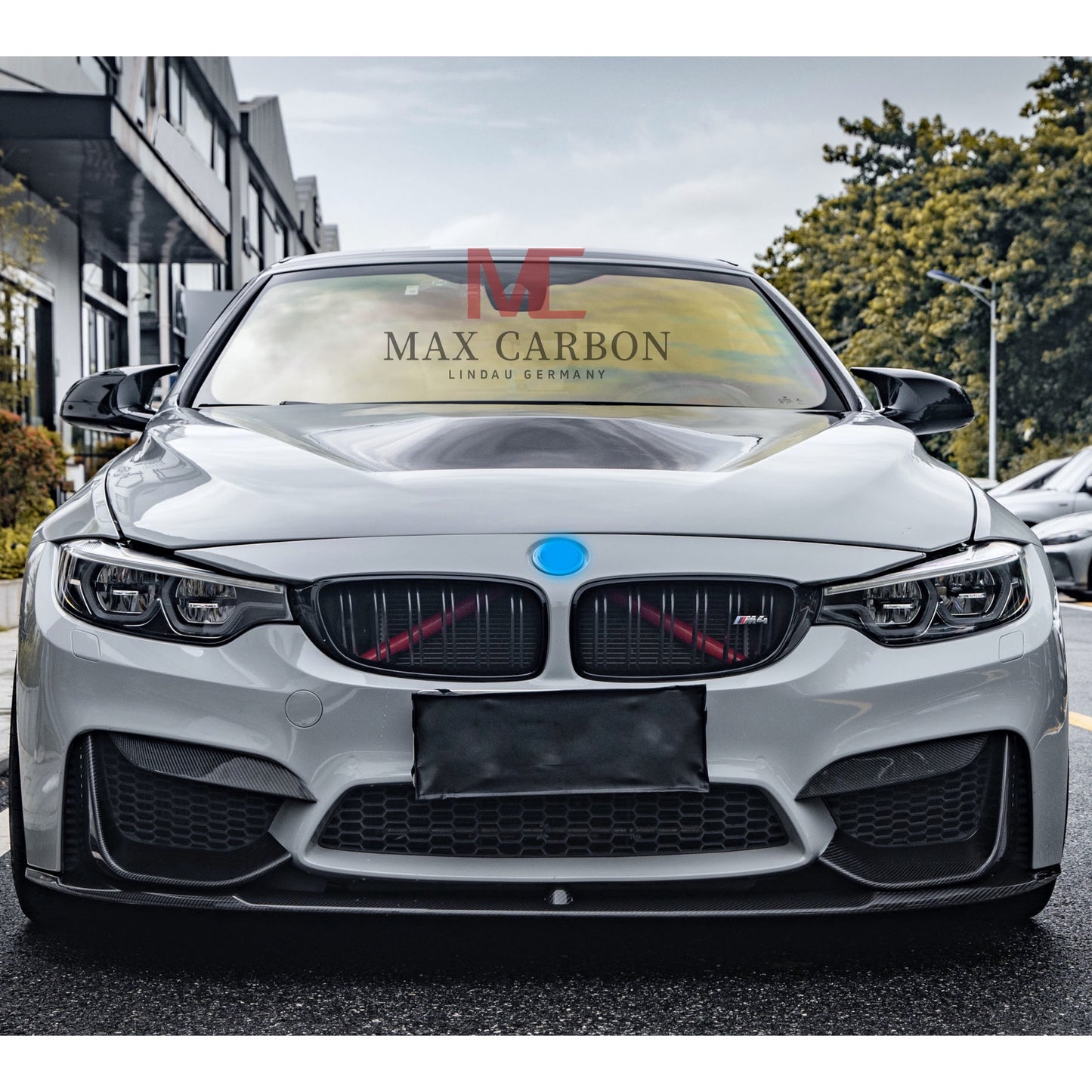MAX CARBON Dry Carbon Prepreg Performance Front Lip Replacement fits for BMW M3 F80 M4 F82 F83 