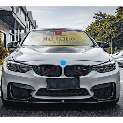 MAX CARBON Dry Carbon Prepreg Performance Front Lip Replacement fits for BMW M3 F80 M4 F82 F83 