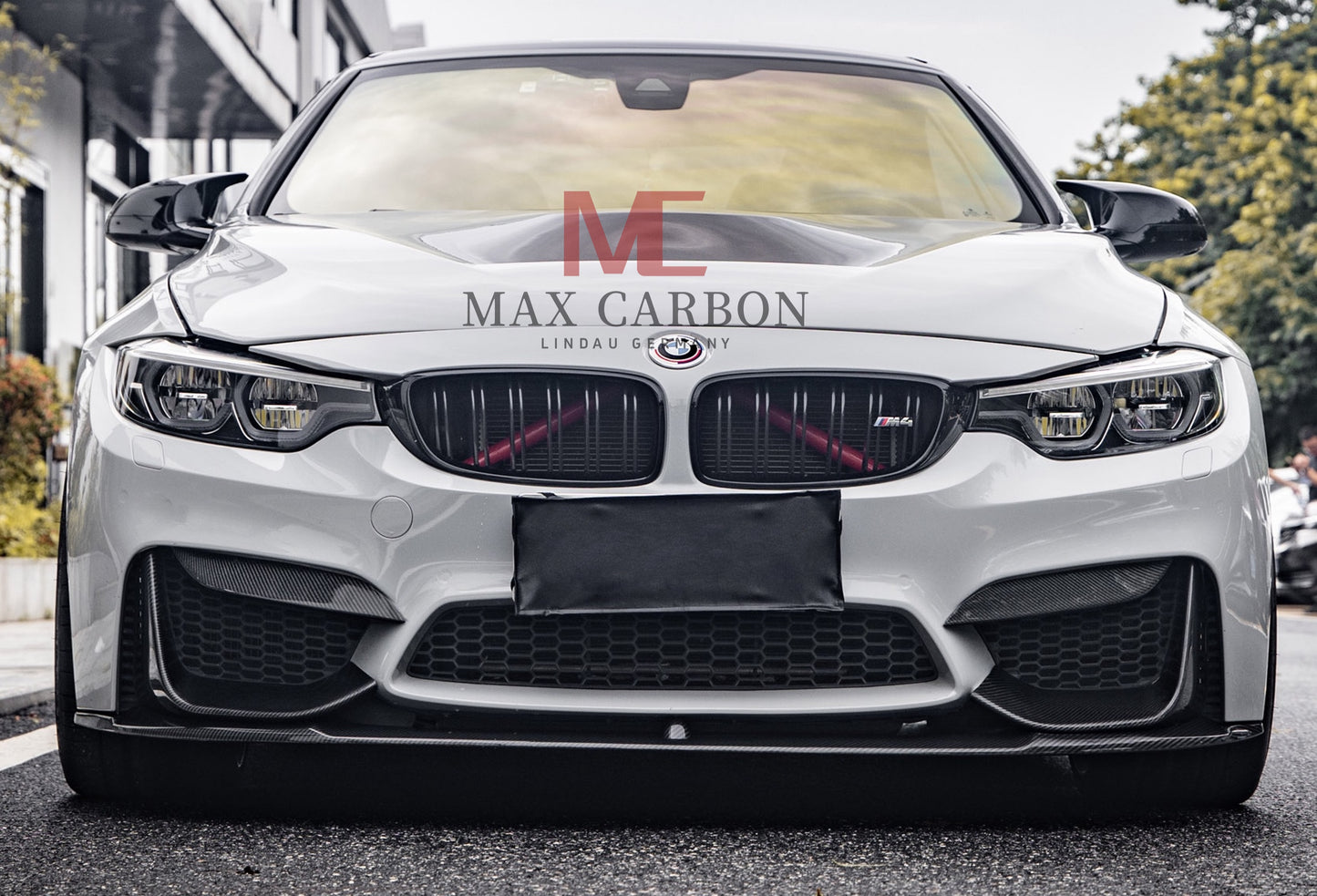 MAX CARBON Dry Carbon Prepreg Performance Front Lip Replacement fits for BMW M3 F80 M4 F82 F83 