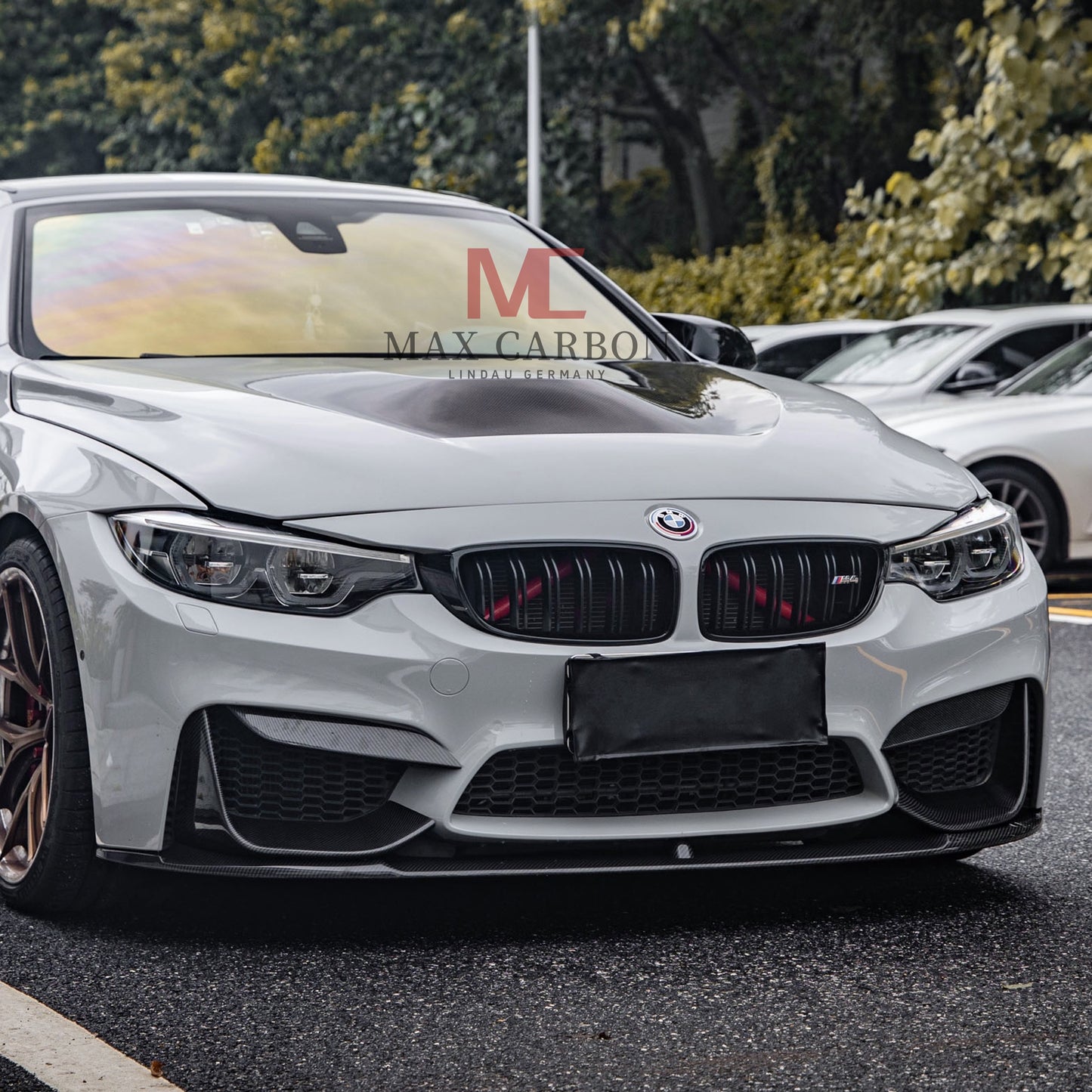 MAX CARBON Dry Carbon Prepreg Performance Front Lip Replacement fits for BMW M3 F80 M4 F82 F83 