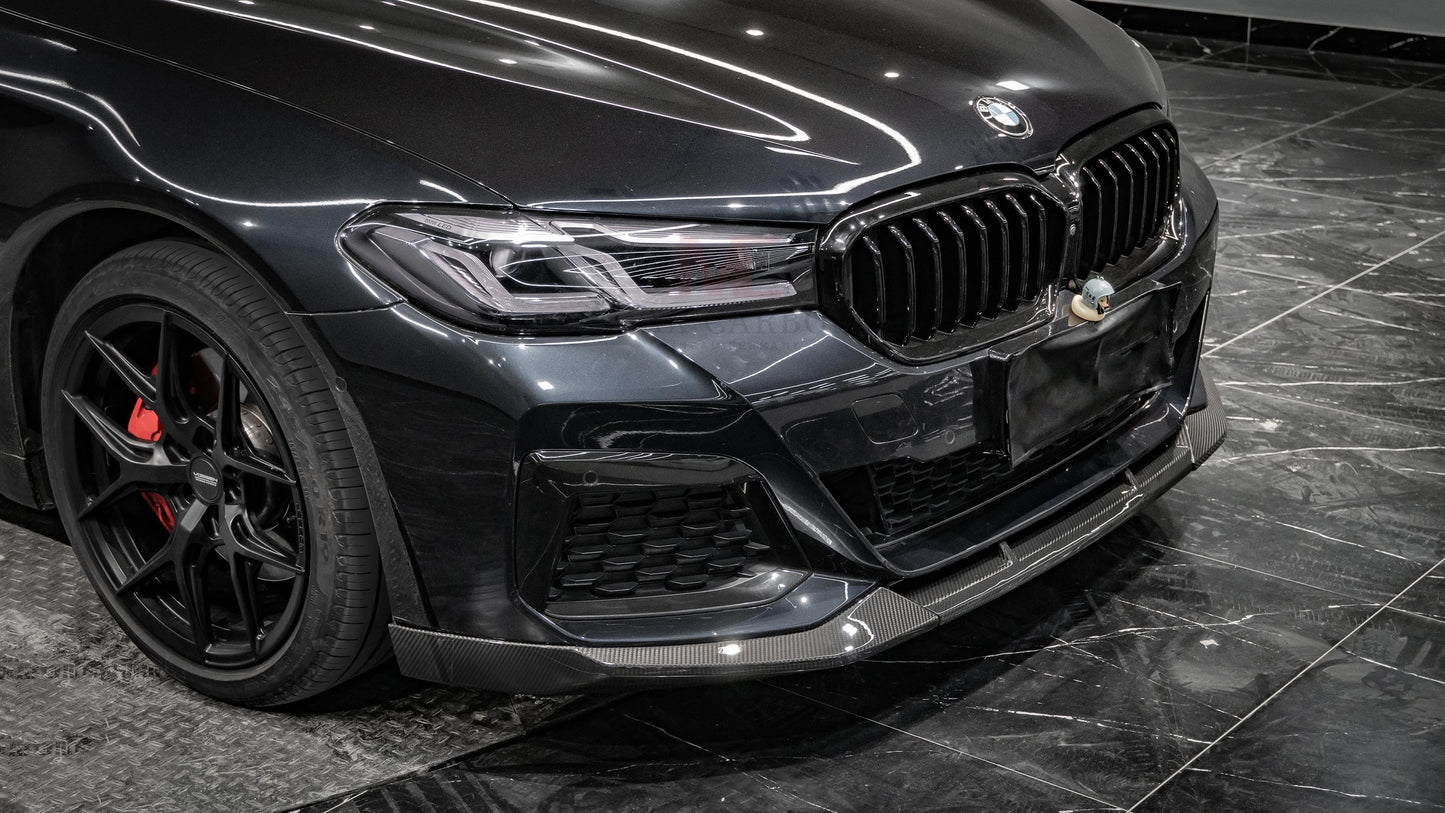 MC Dry Carbon Prepreg Performance large front lip suitable for BMW G30 G31 LCI with M package 