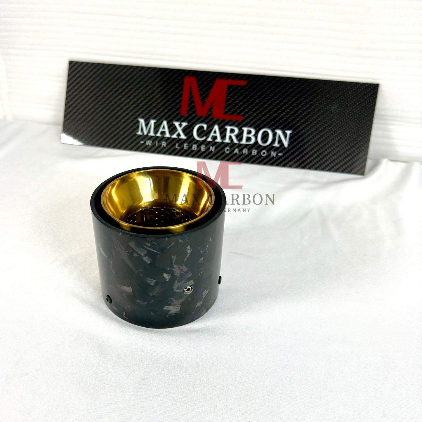 MAX CARBON Forged Carbon Exhaust Replacement Tailpipe Cover for BMW M2 M3 M4 G80 G81 G82 G83 G87 with Original Exhaust Covers 