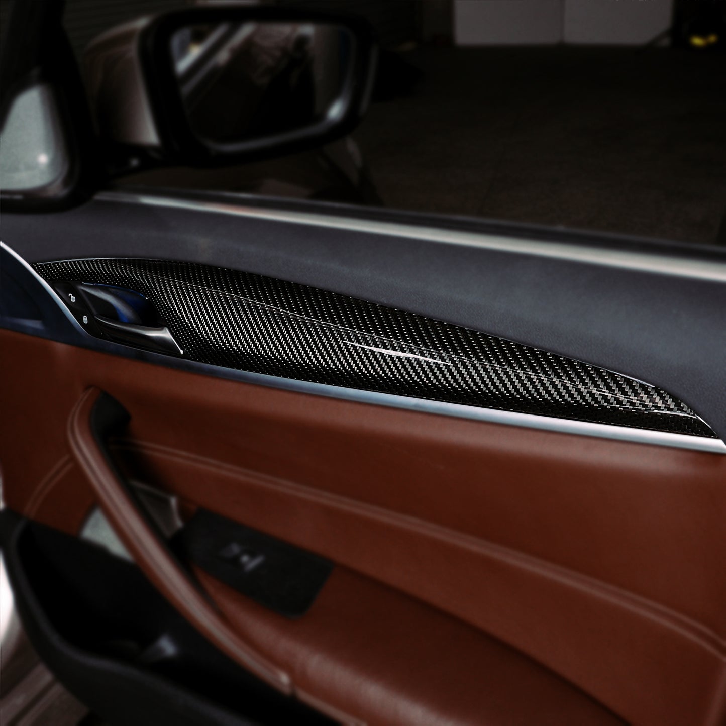 MAX CARBON DRY CARBON Performance replacement gear selector switch covers suitable for BMW M5 F90 X3M F97 X4M F98 