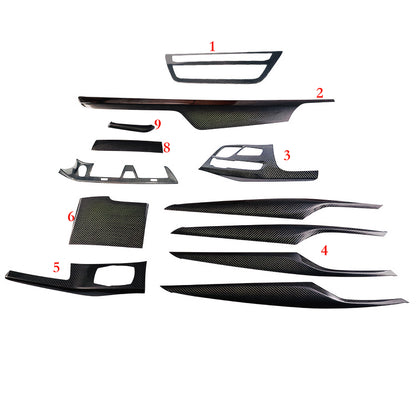 MAX CARBON DRY CARBON Performance replacement gear selector switch covers suitable for BMW M5 F90 X3M F97 X4M F98 