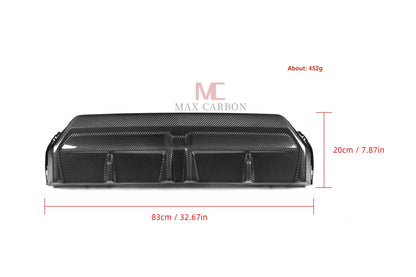 MAX CARBON Performance Real Carbon Dry Carbon Prepreg Rear Diffuser Bumper for BMW M240i G42