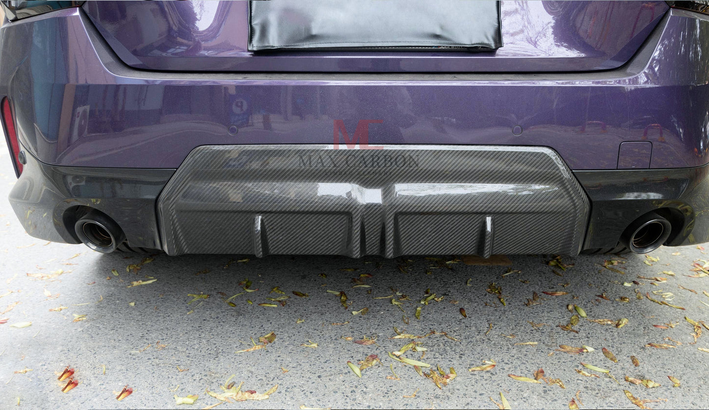 MAX CARBON Performance Real Carbon Dry Carbon Prepreg Rear Diffuser Bumper for BMW M240i G42