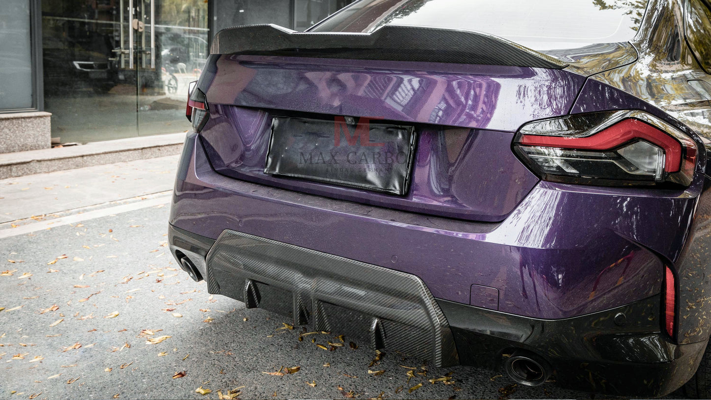 MAX CARBON Performance Real Carbon Dry Carbon Prepreg Rear Diffuser Bumper for BMW M240i G42