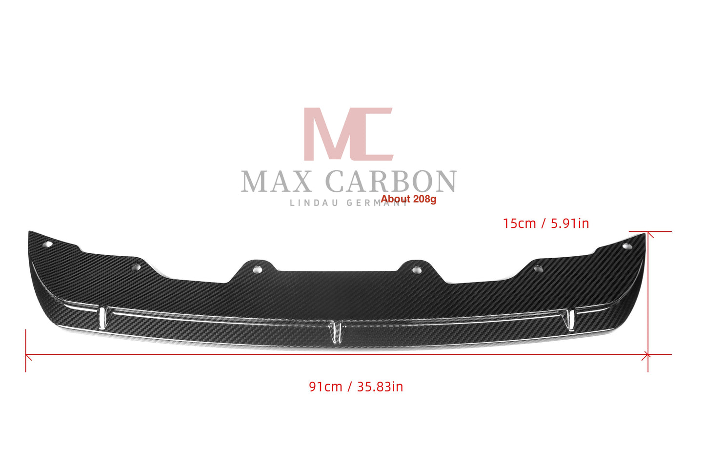 MAX CARBON Dry Carbon Prepreg Performance Front Lip Replacement suitable for BMW M5 F90 before LCI
