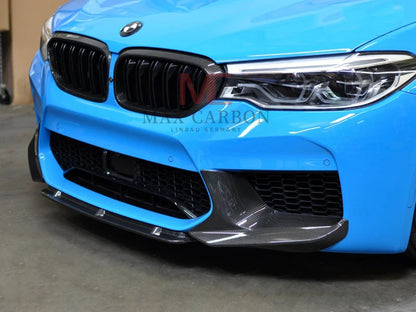 MAX CARBON Dry Carbon Prepreg Performance Front Lip Replacement suitable for BMW M5 F90 before LCI