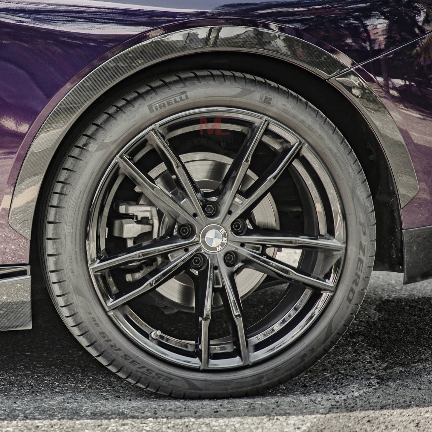 MAX CARBON Performance Dry Carbon wheel house preparation covers for BMW 2 Series G42 incl. M240i 