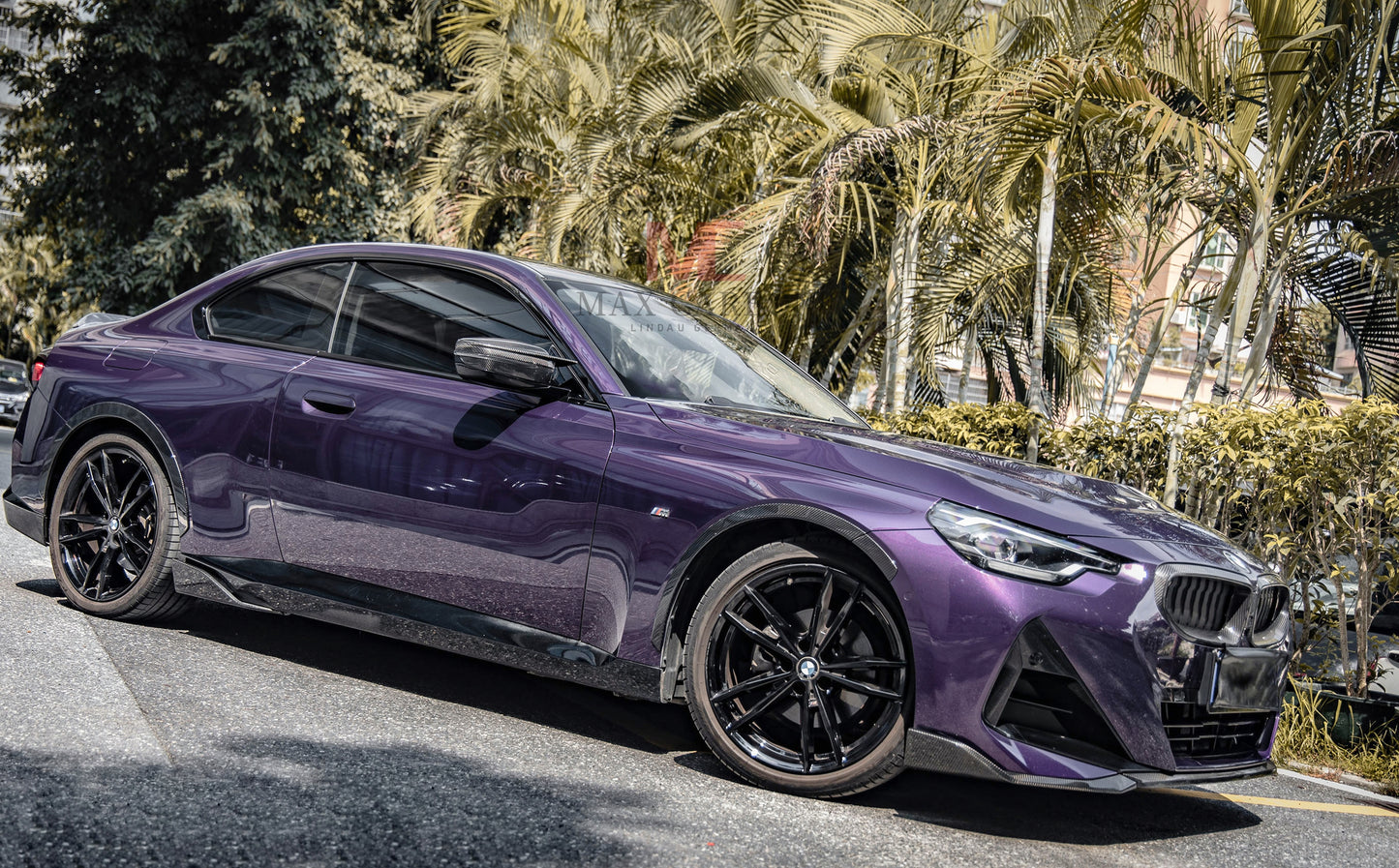 MAX CARBON Performance Dry Carbon wheel house preparation covers for BMW 2 Series G42 incl. M240i 