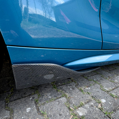 MAX CARBON Dry Carbon Prepreg Side Flaps Side Skirts fits for BMW M2 F87 M2C M2CS