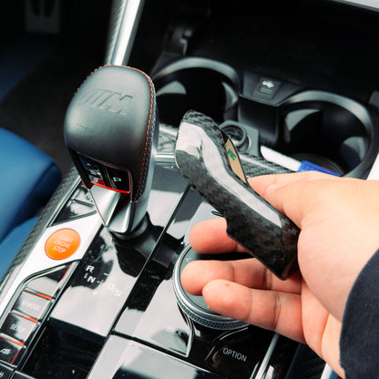 MAX CARBON Dry Carbon 1 piece gear knob attachment suitable for BMW M2 G87 M3 G80 G81 M4 G82 G83
