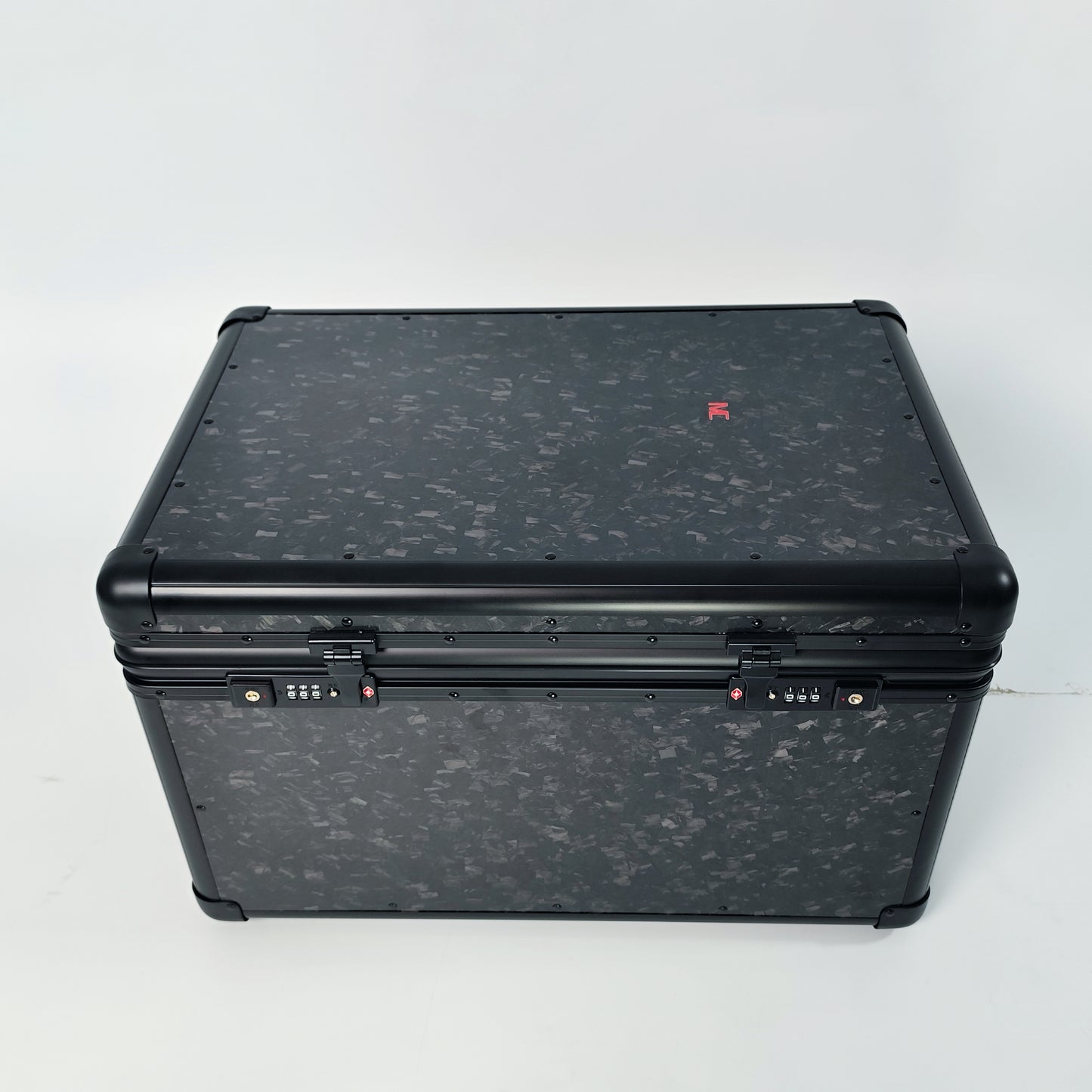 MC MAX CARBON Lifestyle Real Forged Carbon Motorcycle Case Car Case Topcase with TSA Lock 