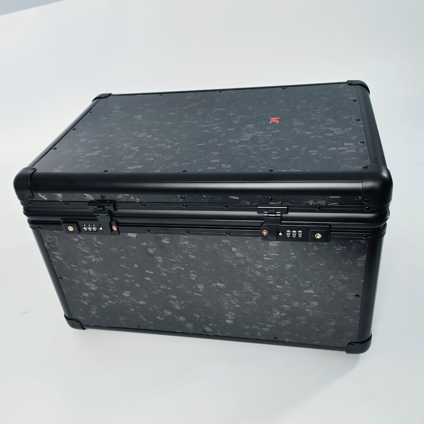 MC MAX CARBON Lifestyle Real Forged Carbon Motorcycle Case Car Case Topcase with TSA Lock 