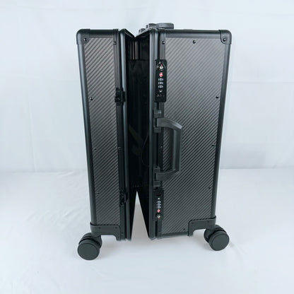MC MAX CARBON Lifestyle Real Carbon High Quality Travel Luggage Hand Luggage Suitcase with TSA Lock 