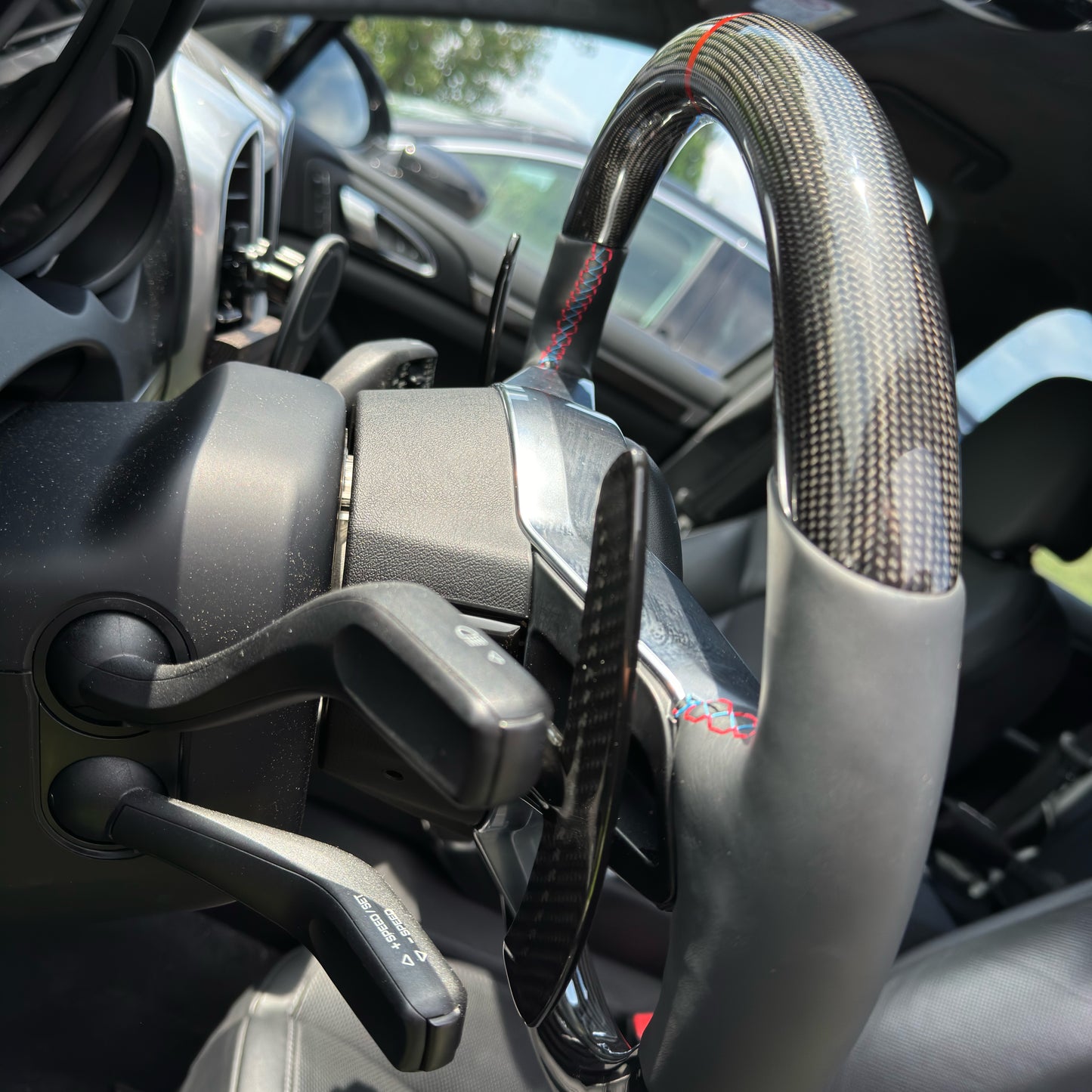 MAX CARBON Performance Carbon Steering Wheel Replacement for Porsche Cayenne Macan 911 Cayman Boxster Panamera 