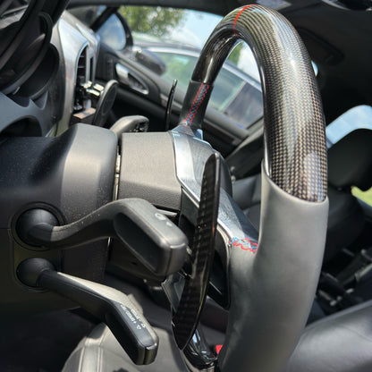 MAX CARBON Performance Carbon Steering Wheel Replacement for Porsche Cayenne Macan 911 Cayman Boxster Panamera 