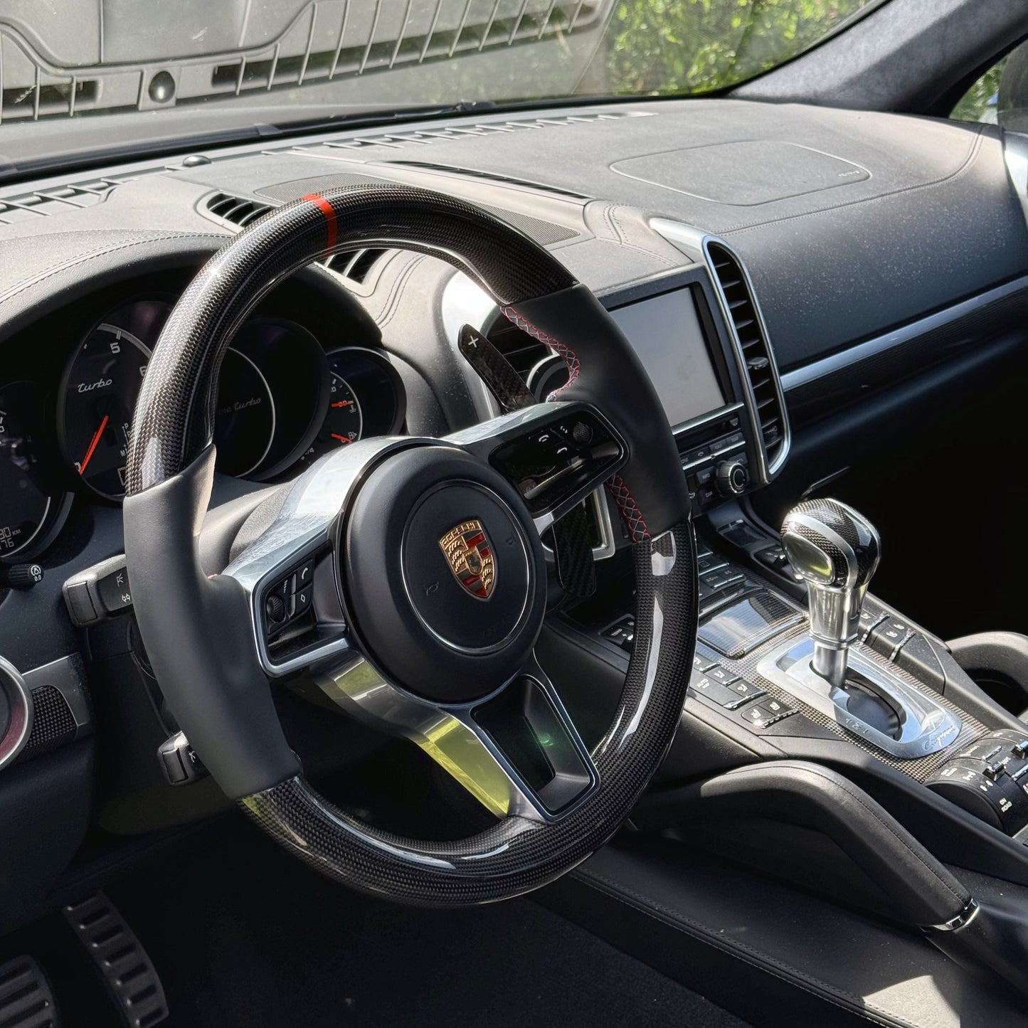 MAX CARBON Performance Carbon Steering Wheel Replacement for Porsche Cayenne Macan 911 Cayman Boxster Panamera 