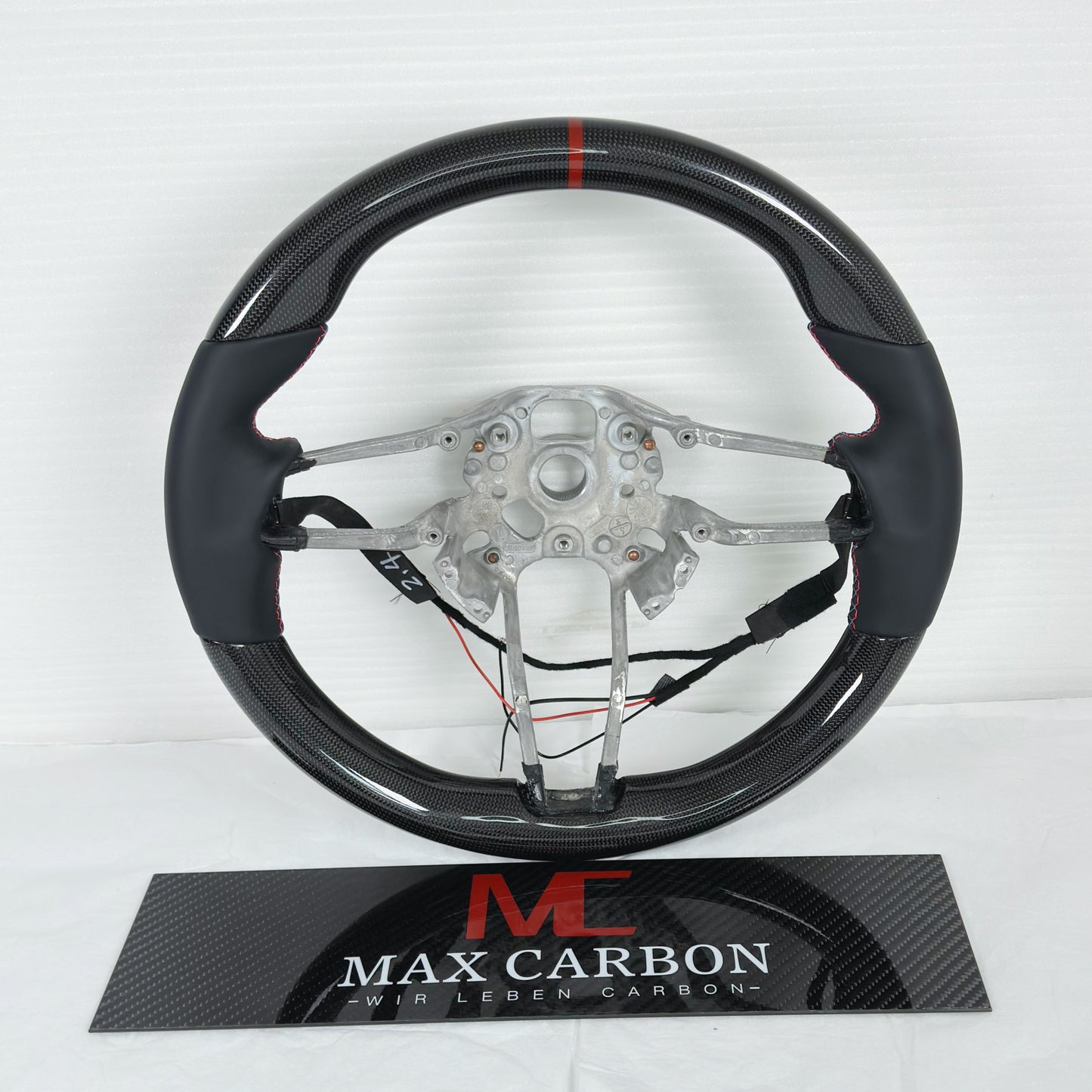 MAX CARBON Performance Carbon Steering Wheel Replacement for Porsche Cayenne Macan 911 Cayman Boxster Panamera 