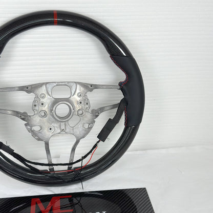 MAX CARBON Performance Carbon Steering Wheel Replacement for Porsche Cayenne Macan 911 Cayman Boxster Panamera 