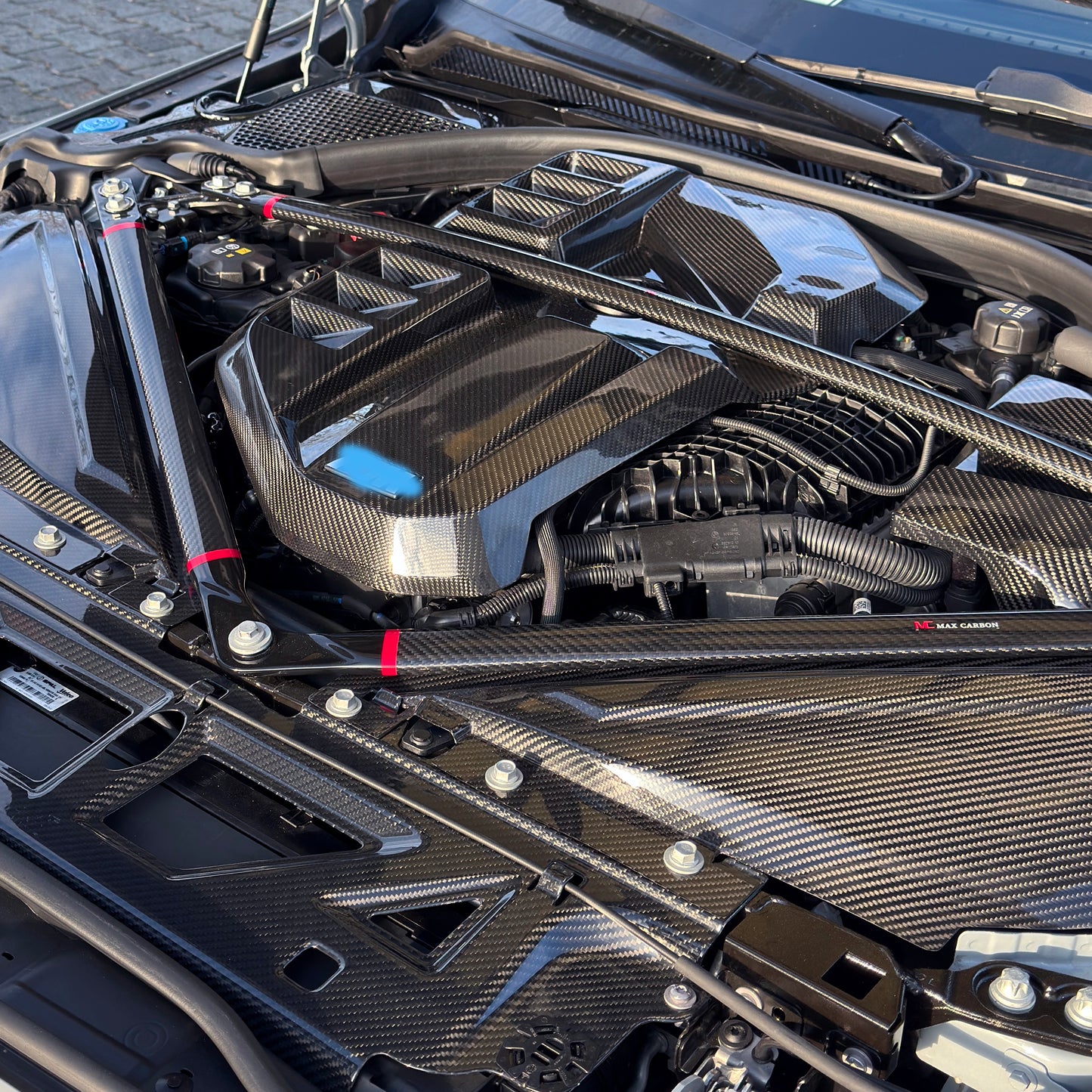 MAX CARBON Shroud Full Replacement Cooling Shroud Slam Panel for BMW G80 G81 G82 G83 G87 M3 M4 M2