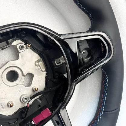 MAX CARBON Dry Carbon Prepreg Steering Wheel Cover Replacement for BMW M2 G87 LCI M3 G80 G81 LCI M4 G82 G83 LCI 