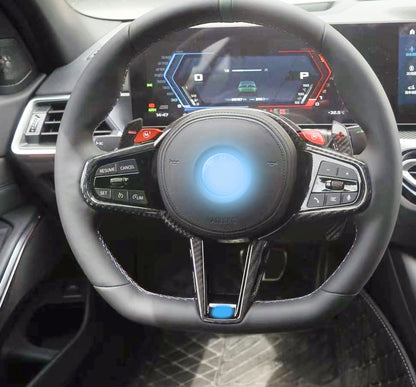 MAX CARBON Dry Carbon Prepreg Steering Wheel Cover Replacement for BMW M2 G87 LCI M3 G80 G81 LCI M4 G82 G83 LCI 