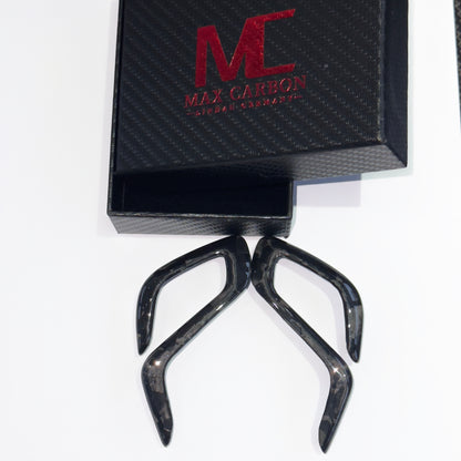 MAX CARBON DRY CARBON Performance replacement gear selector switch covers suitable for BMW M5 F90 X3M F97 X4M F98 