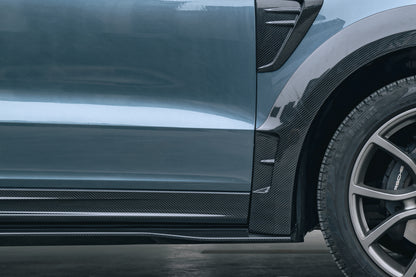 MAX CARBON DRY Carbon Side Skirts for Porsche Cayenne 9YA