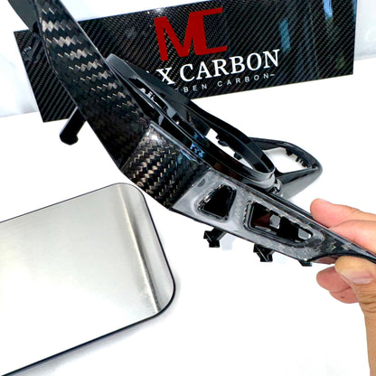 MAX CARBON Dry Carbon Prepreg Steering Wheel Cover Replacement for BMW M2 G87 LCI M3 G80 G81 LCI M4 G82 G83 LCI 