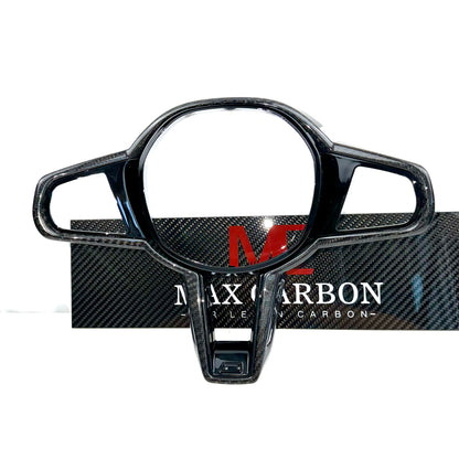 MAX CARBON Dry Carbon Prepreg Steering Wheel Cover Replacement for BMW M2 G87 LCI M3 G80 G81 LCI M4 G82 G83 LCI 