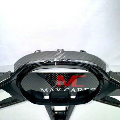 MAX CARBON Dry Carbon Prepreg Steering Wheel Cover Replacement for BMW M2 G87 LCI M3 G80 G81 LCI M4 G82 G83 LCI 