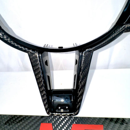 MAX CARBON Dry Carbon Prepreg Steering Wheel Cover Replacement for BMW M2 G87 LCI M3 G80 G81 LCI M4 G82 G83 LCI 