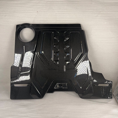 MAX CARBON Performance dry carbon engine cover engine compartment replacement for BMW M5 F90 M8 F91 F92 F93