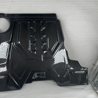 MAX CARBON Performance dry carbon engine cover engine compartment replacement for BMW M5 F90 M8 F91 F92 F93