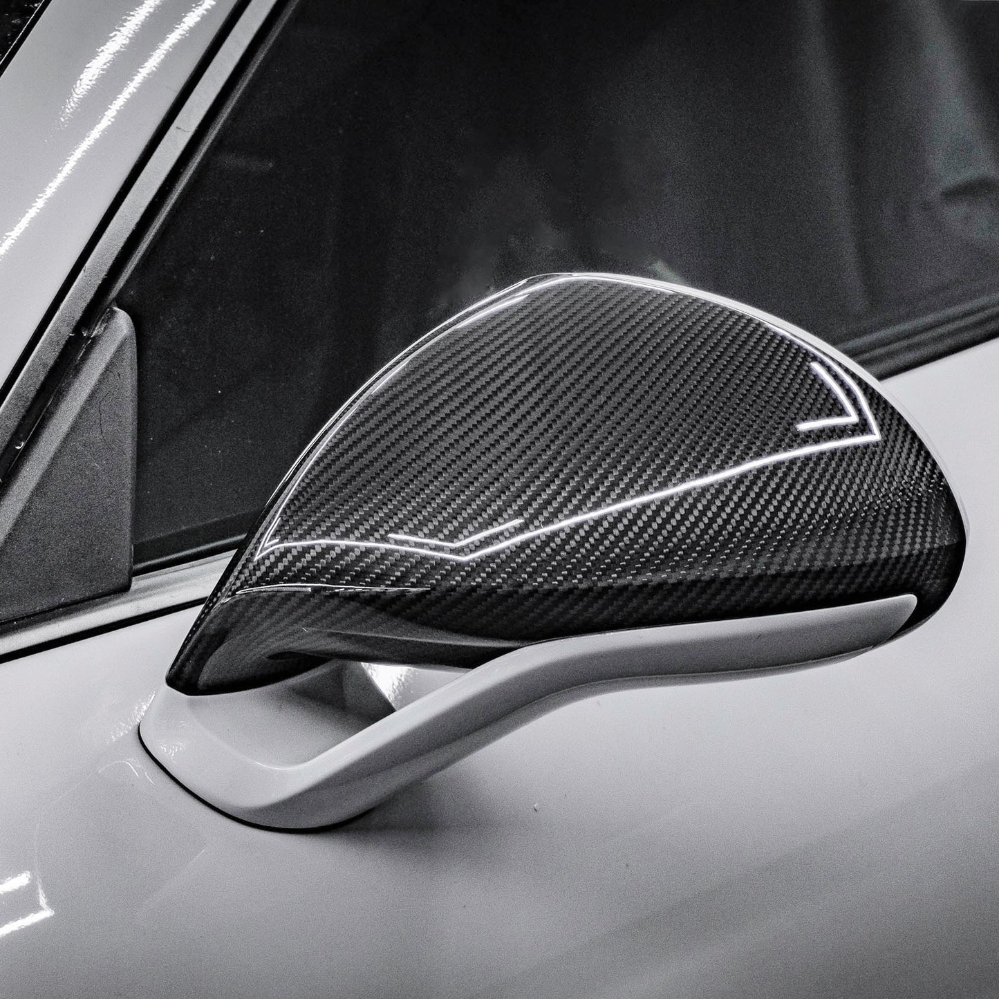 MC MAX CARBON Performance mirror caps Dry Carbon Prepreg suitable for Porsche 911 991.1 GT3RS