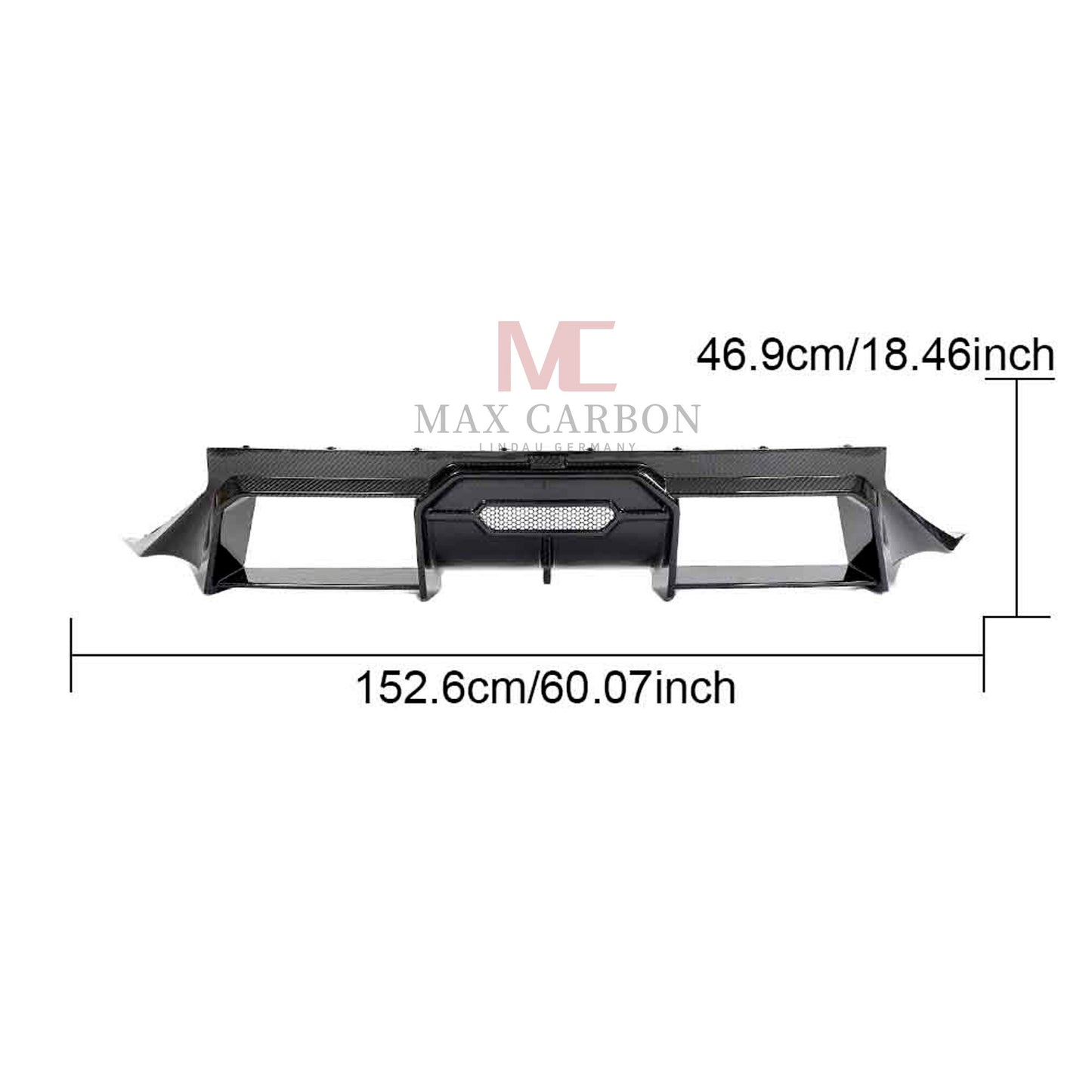 Diffuseur arrière MC DRY CARBON Prepreg Performance pour BMW M2 G87 également LCI 