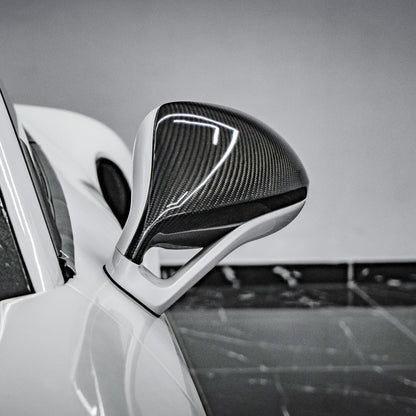 MC MAX CARBON Performance mirror caps Dry Carbon Prepreg suitable for Porsche 911 991.1 GT3RS