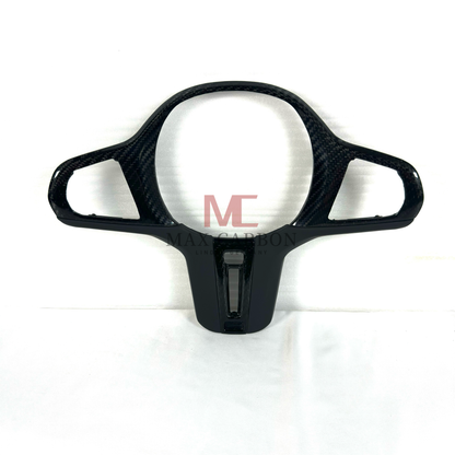 MAX CARBON Dry Carbon Prepreg Steering Wheel Cover Replacement for BMW G30 G31 G32 G14 G15 G16 G01 G02 G05 G06 G07 F95 F96 F97 F98 F90 F91 F92 F93 