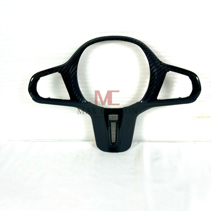 MAX CARBON Dry Carbon Prepreg Steering Wheel Cover Replacement for BMW G30 G31 G32 G14 G15 G16 G01 G02 G05 G06 G07 F95 F96 F97 F98 F90 F91 F92 F93 