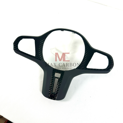 MAX CARBON Dry Carbon Prepreg Steering Wheel Cover Replacement for BMW G30 G31 G32 G14 G15 G16 G01 G02 G05 G06 G07 F95 F96 F97 F98 F90 F91 F92 F93 
