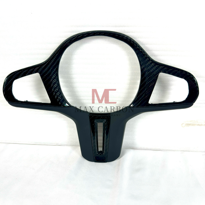 MAX CARBON Dry Carbon Prepreg Steering Wheel Cover Replacement for BMW G30 G31 G32 G14 G15 G16 G01 G02 G05 G06 G07 F95 F96 F97 F98 F90 F91 F92 F93 