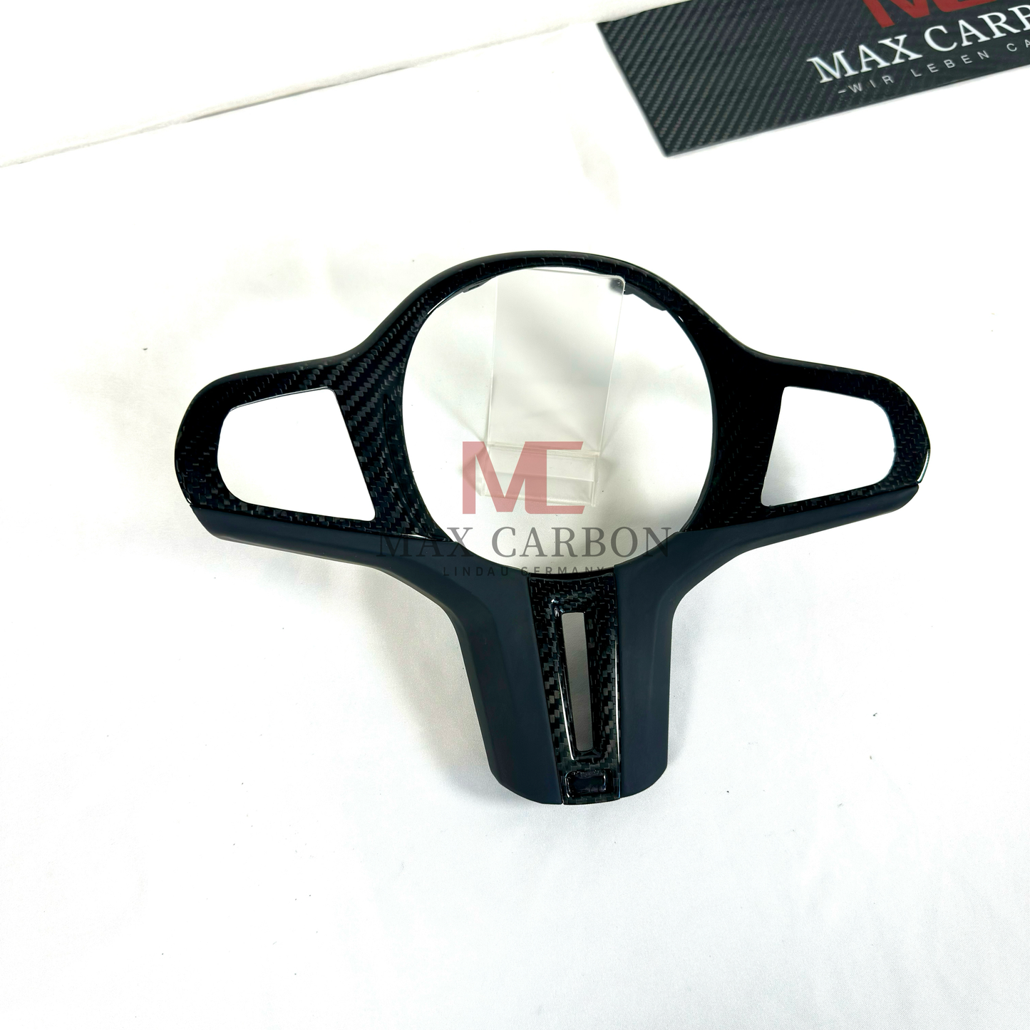 MAX CARBON Dry Carbon Prepreg Steering Wheel Cover Replacement for BMW G30 G31 G32 G14 G15 G16 G01 G02 G05 G06 G07 F95 F96 F97 F98 F90 F91 F92 F93 